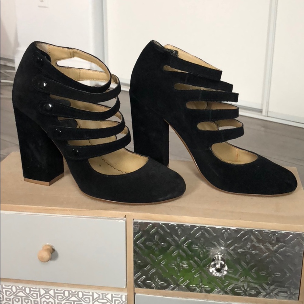 One of a Kind BP suede heels